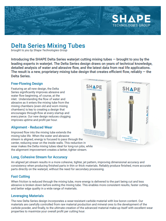 Delta & Delta NXT Mixing Tubes by SHAPE – FlowParts.eu