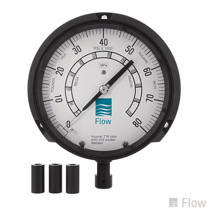 80 KSI High-pressure Gauge; 80; 6"